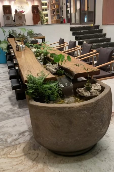 🌿 طاولة نافورة طبيعية بتصميم Zen مميز